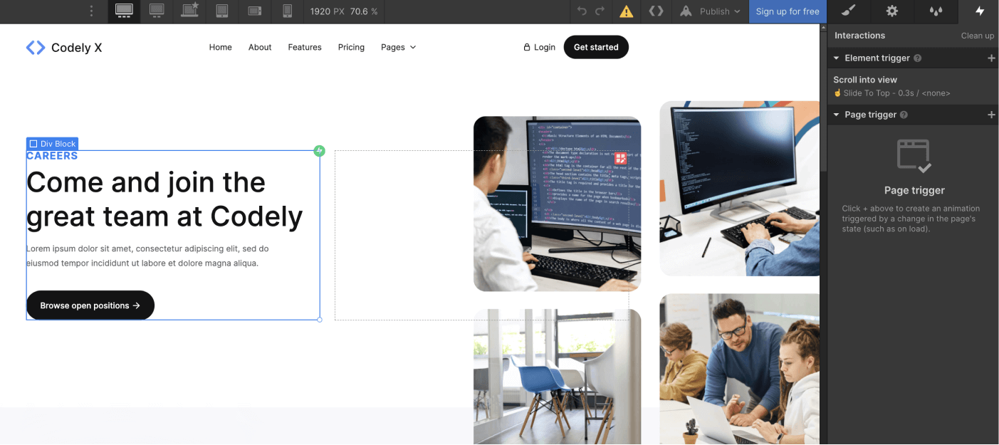 Animations - Kaimei AI Webflow Template