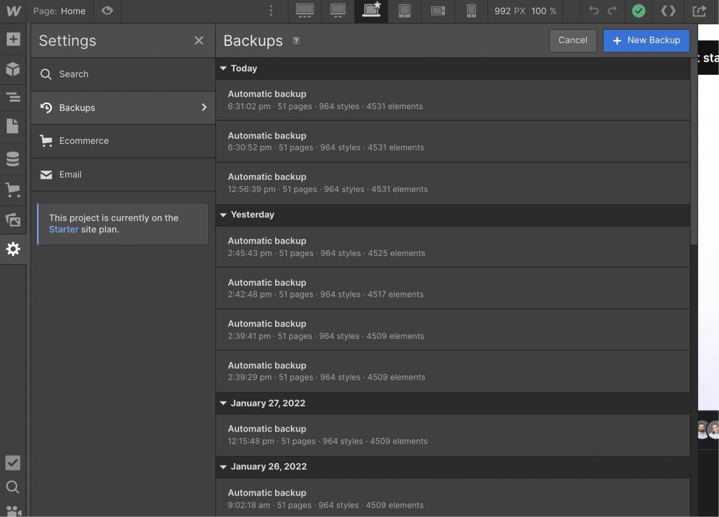 Backups - Kaimei AI Webflow Template