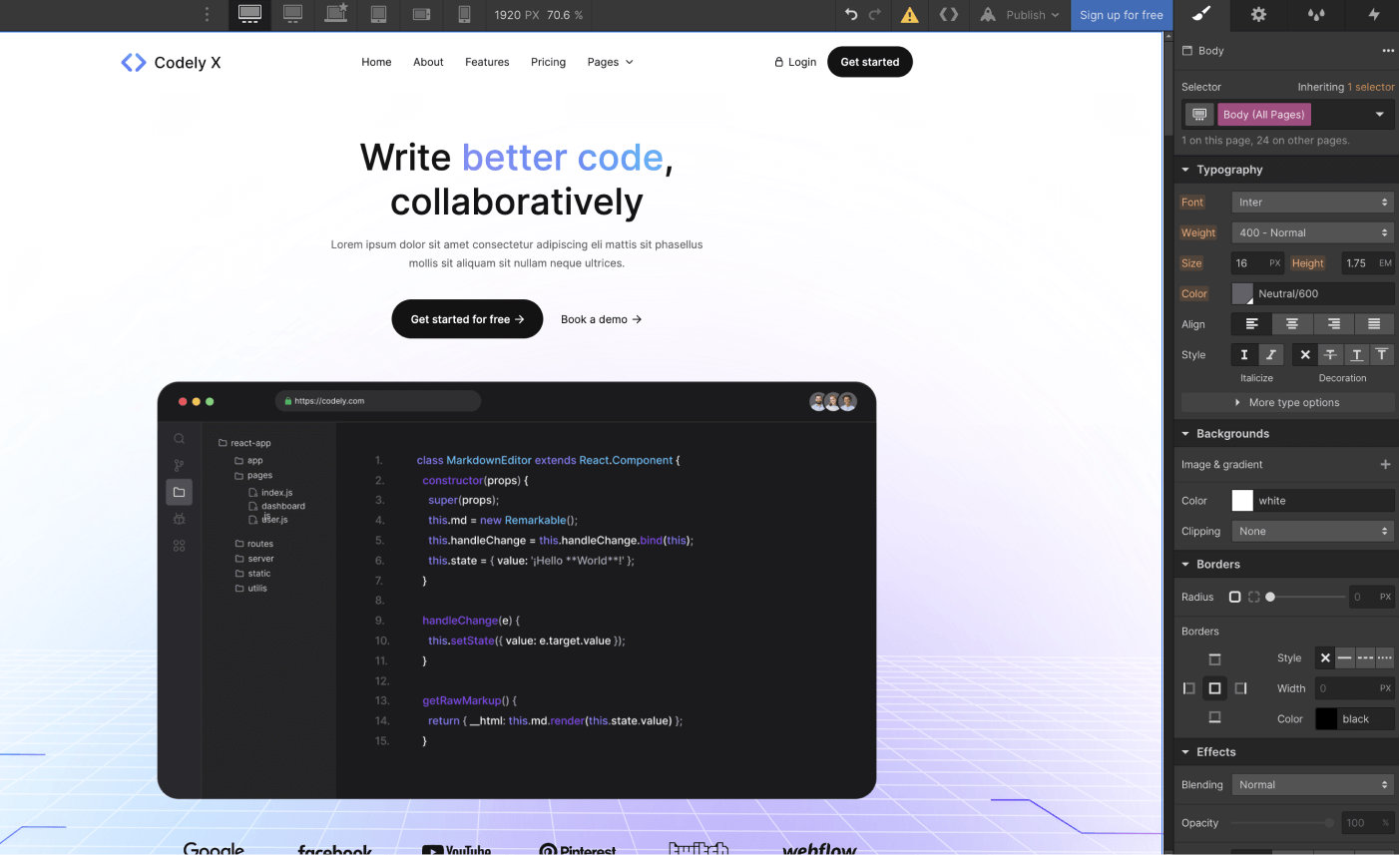 Typography - Kaimei AI Webflow Template
